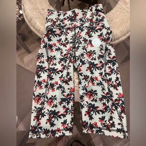 New $90 Stella McCartney for adidas Floral Patterned Short Leggings sz XS
